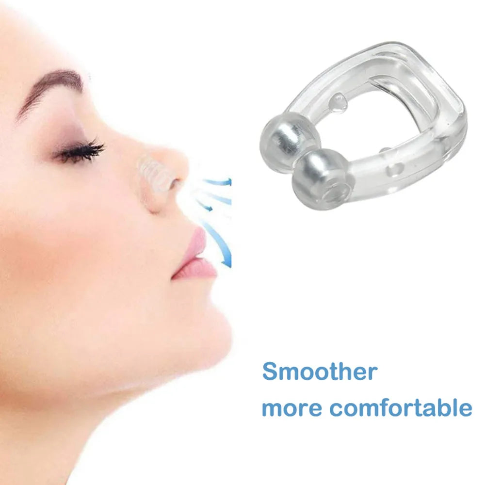Anti Snoring Corrector Silicone Magnetic Snoring Holder Mini Portable