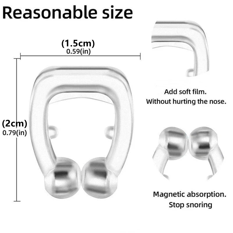 Anti Snoring Corrector Silicone Magnetic Snoring Holder Mini Portable