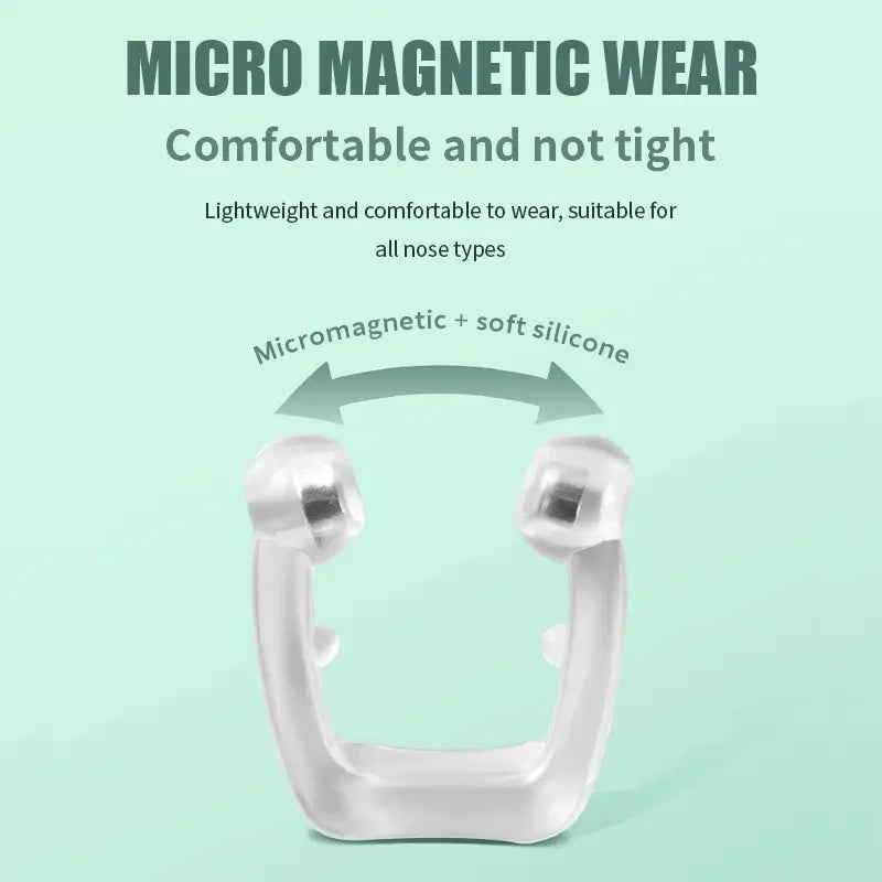 Anti Snoring Corrector Silicone Magnetic Snoring Holder Mini Portable